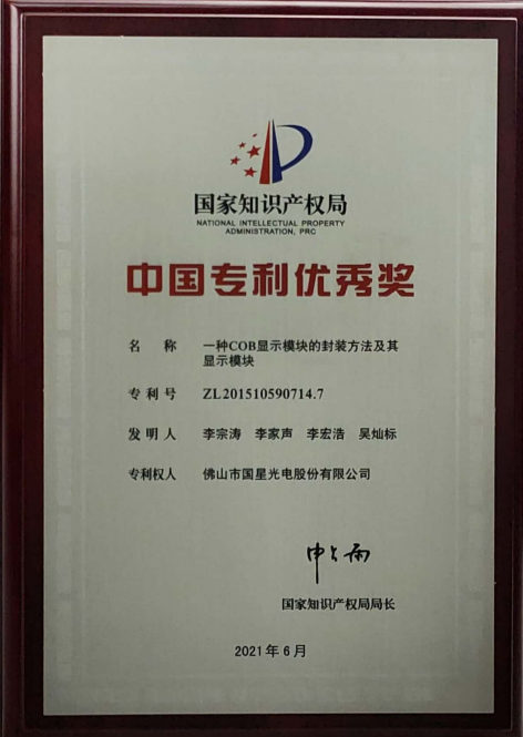 2020中国专利优秀奖